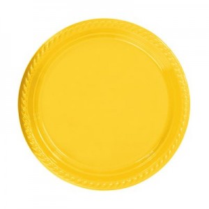 SARI PLASTİK TABAK