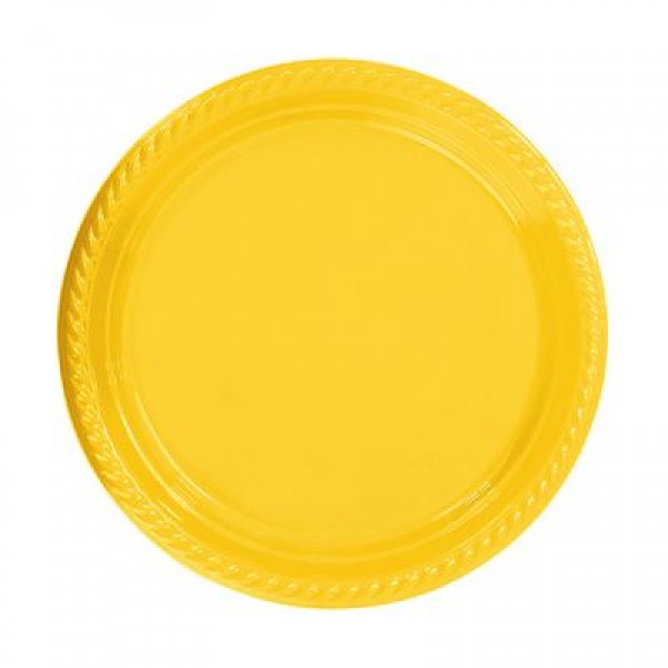 SARI PLASTİK TABAK